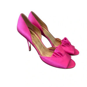 Kate Spade New York Satin Fuchsia Heels